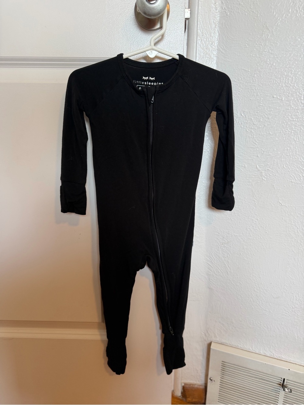 Little Sleepies Black Bamboo Zippy Pajamas 6-12 Months